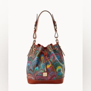 Dooney & Bourke Plumes Drawstring bag NWT